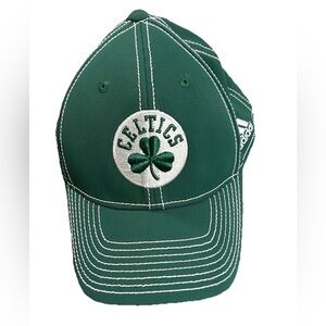 NBA Boston Celtics Authentic Adidas, Embroidered Baseball Cap, Green, Size L/XL